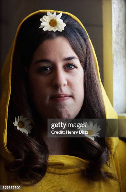 Cass Elliot with Daisies in Her Hair