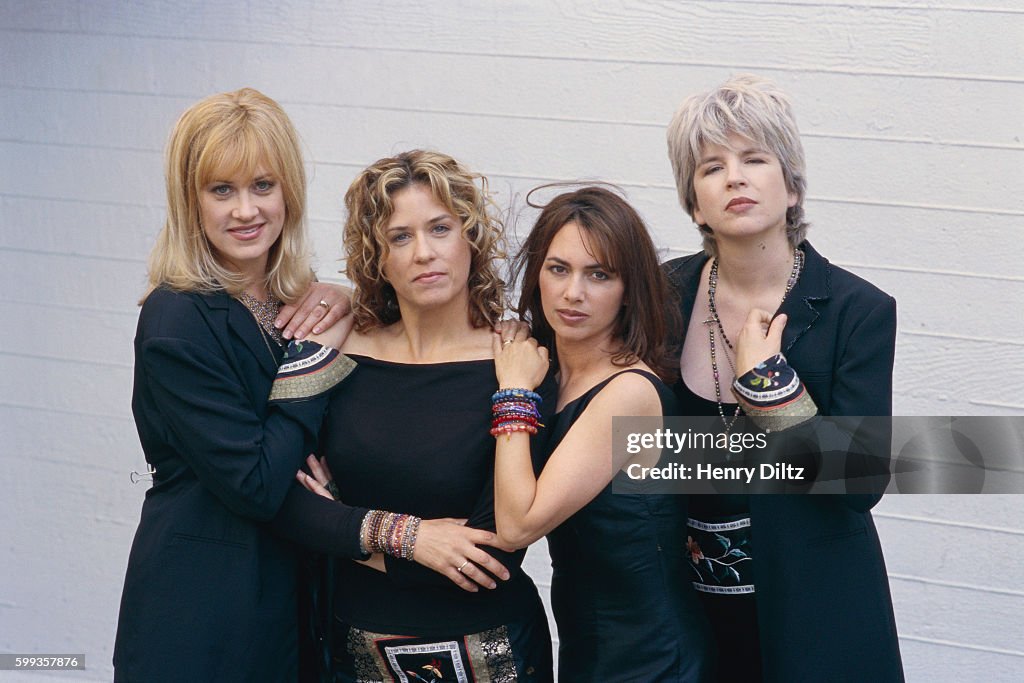 Bangles Singer The Bangles are, left to right, Debbi Peterson, Vicki Peterson,... Foto ...
