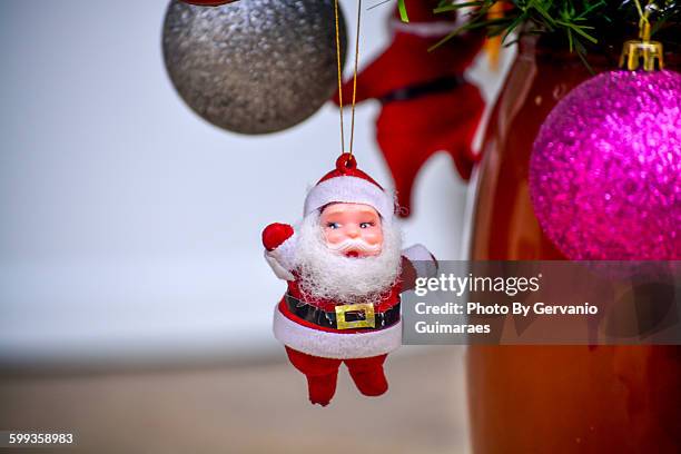 santa claus - noble fir tree stock pictures, royalty-free photos & images