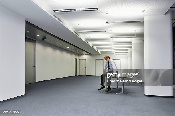 businessman in empty office - disappointment concept stock pictures, royalty-free photos & images