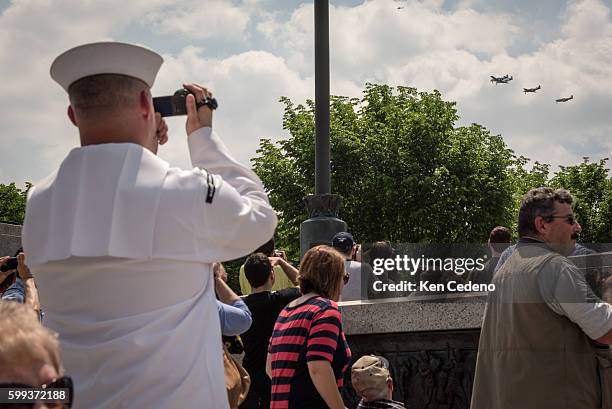 Navy Supply Petty Officer Kevin Smith based in Baltimore, MD takes pictures of the most diverse array of World War II aircraft ever assembled...