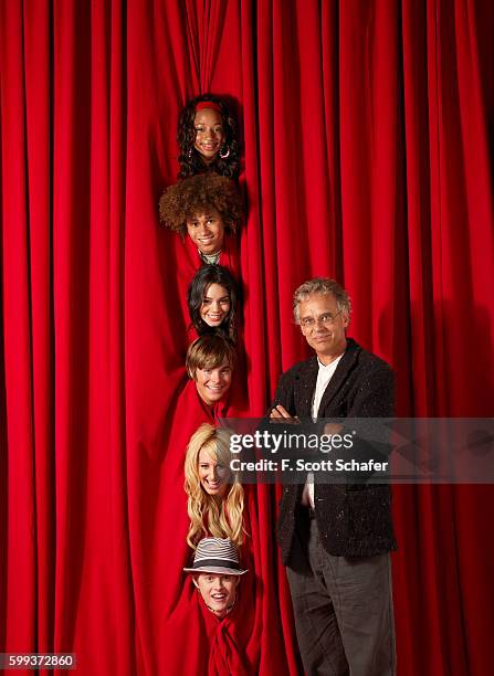 Cast of High School Musical with Executive Producer Bill Borden are photographed in 2006.