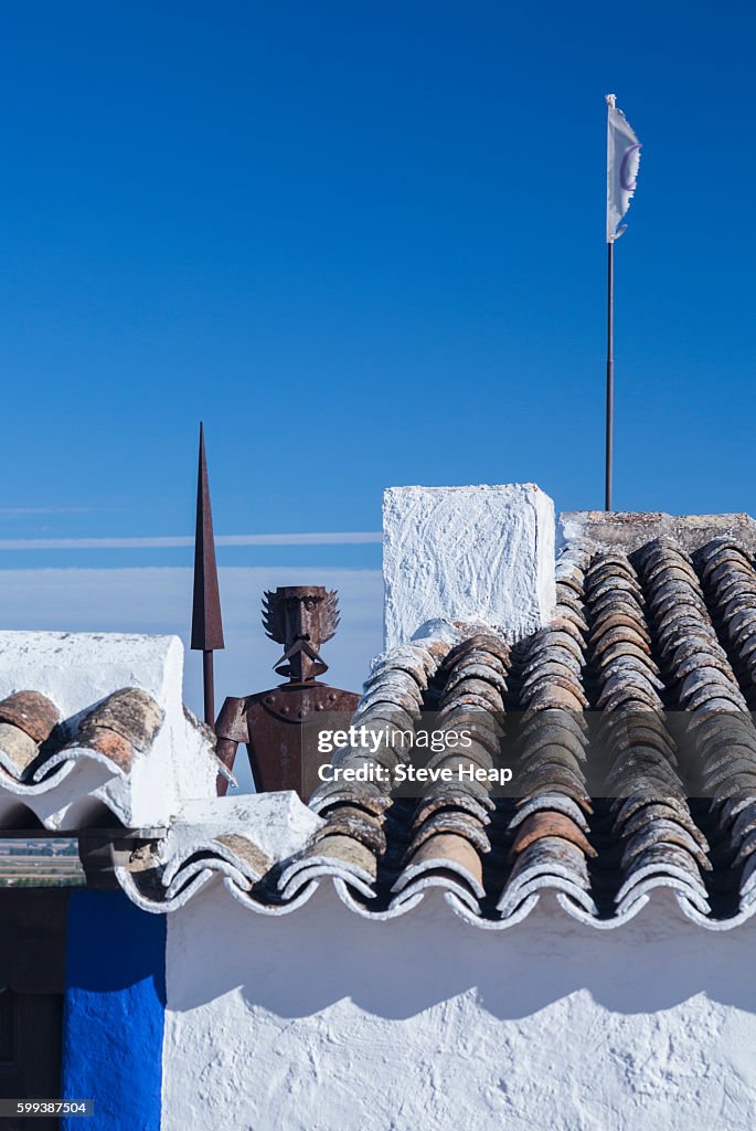 Statue of Don Quixote at Campo de Criptana in Castilla-La Mancha, Spain