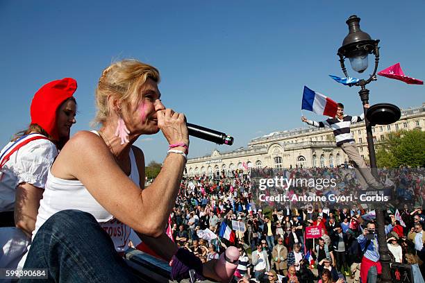 Thousands of people took to the streets of Paris on Sunday in a final effort to stop France from approving a controversial bill legalising same-sex...