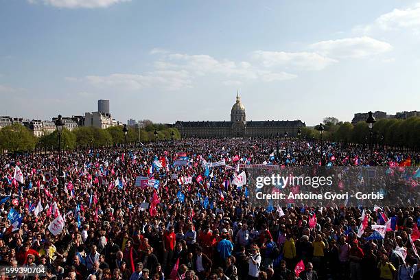 Thousands of people took to the streets of Paris on Sunday in a final effort to stop France from approving a controversial bill legalising same-sex...