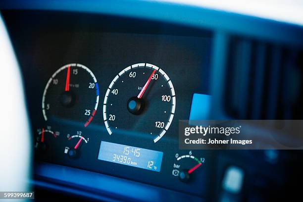 close-up of dashboard - tacho stock-fotos und bilder