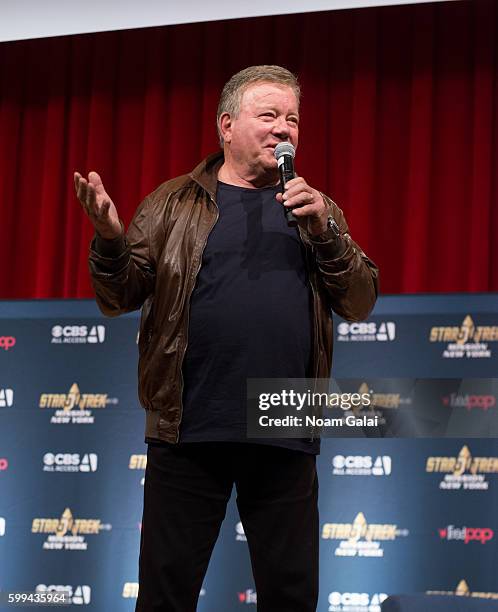 Actor William Shatner attends 'Star Trek Mission: New York' at The Jacob K. Javits Convention Center on September 4, 2016 in New York City.