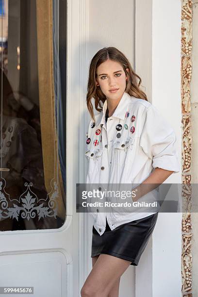 Actress Matilda Lutz is photographed for Self Assignment on September 1, 2016 in Venice, Italy.