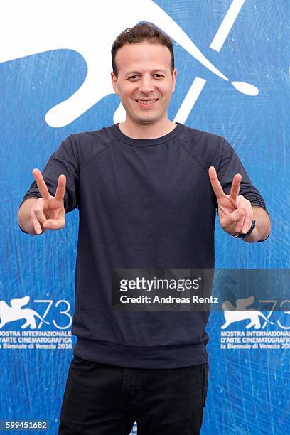 Director Amat Escalante attends a photocall for 'The Untamed' during the 73rd Venice Film Festival at on September 5, 2016 in Venice, Italy.