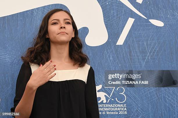 Actress Ruth Ramos attends the photocall of the movie "La Region Salvaje" presented in competition at the 73rd Venice Film Festival on September 5,...