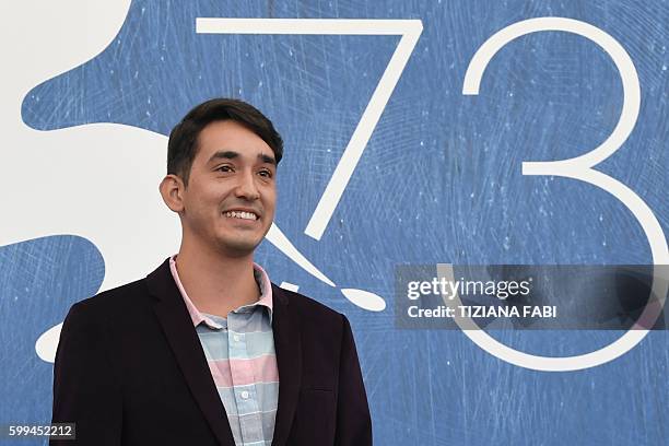 Actor Eden Villavivencio attends the photocall of the movie "La Region Salvaje" presented in competition at the 73rd Venice Film Festival on...