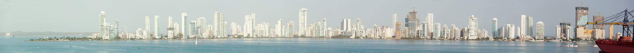 cartagena skyline beach