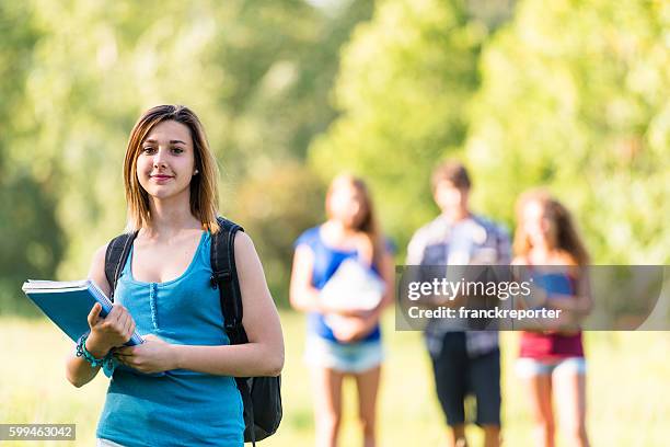 group of students on the park - 18 23 months stock pictures, royalty-free photos & images