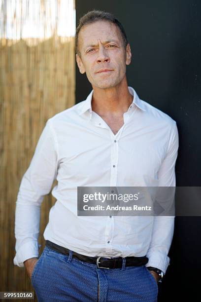 Rocco Siffredi attends a photocall for 'Rocco' during the 73rd Venice Film Festival at Villa degli Autori on September 5, 2016 in Venice, Italy.