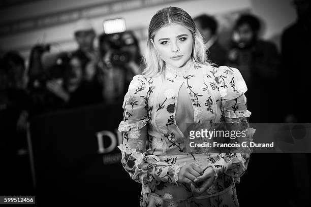 Chloe Grace Moretz arrives at the opening ceremony of the 42nd Deauville American Film Festival on September 2, 2016 in Deauville, France.