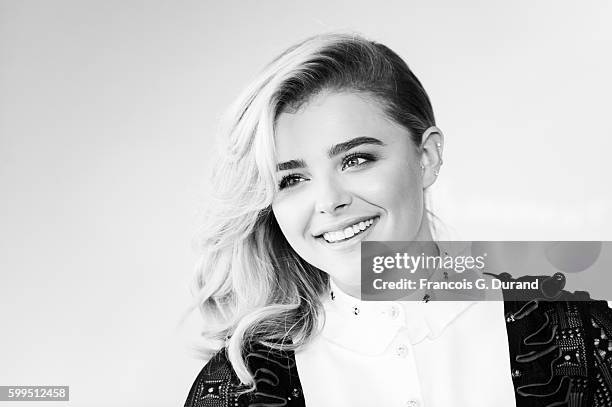 Chloe Grace Moretz poses at a photocall during the 42nd Deauville American Film Festival on September 3, 2016 in Deauville, France.