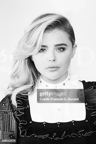 Chloe Grace Moretz poses at a photocall during the 42nd Deauville American Film Festival on September 3, 2016 in Deauville, France.