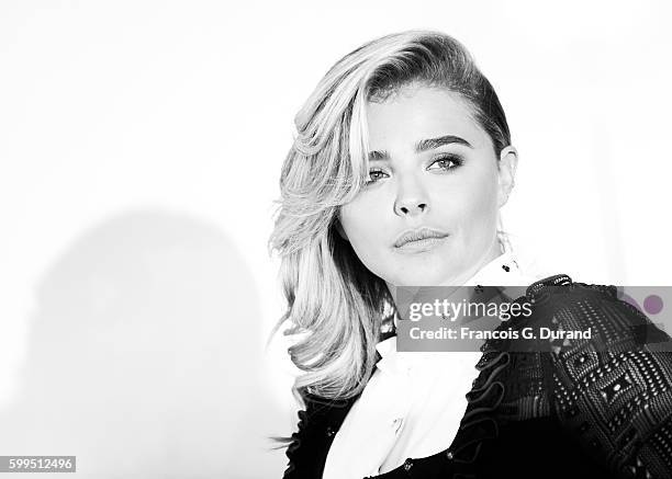 Chloe Grace Moretz poses at a photocall during the 42nd Deauville American Film Festival on September 3, 2016 in Deauville, France.