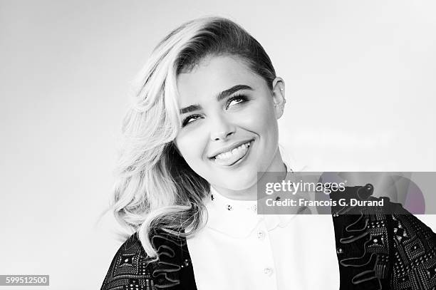 Chloe Grace Moretz poses at a photocall during the 42nd Deauville American Film Festival on September 3, 2016 in Deauville, France.