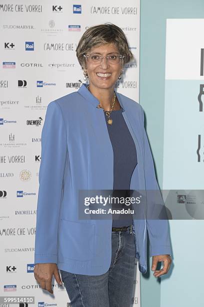 Giulia Bongiorno, lawyer, attends the photocall of the short film "L'amore che vorrei" producted by Foundation Doppia Difesa during 73rd Venice Film...