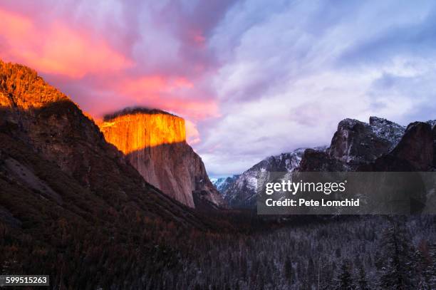 yosemite national park - el capitan yosemite national park stockfoto's en -beelden