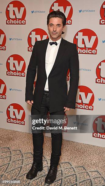 Jake Canuso arrives for the TVChoice Awards at The Dorchester on September 5, 2016 in London, England.