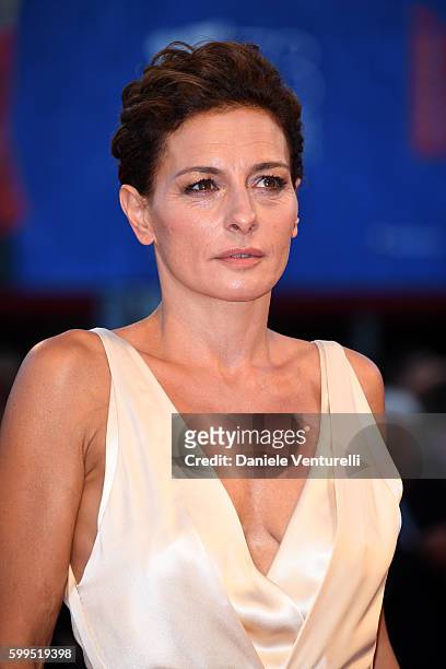 Lidia Vitale attends the premiere of 'Piuma' during the 73rd Venice Film Festival at Sala Grande on September 5, 2016 in Venice, Italy.