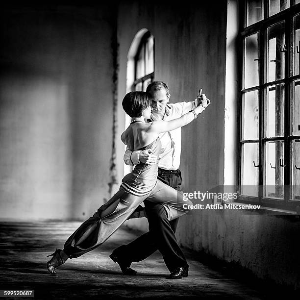 tango pose - argentinischer tango stock-fotos und bilder