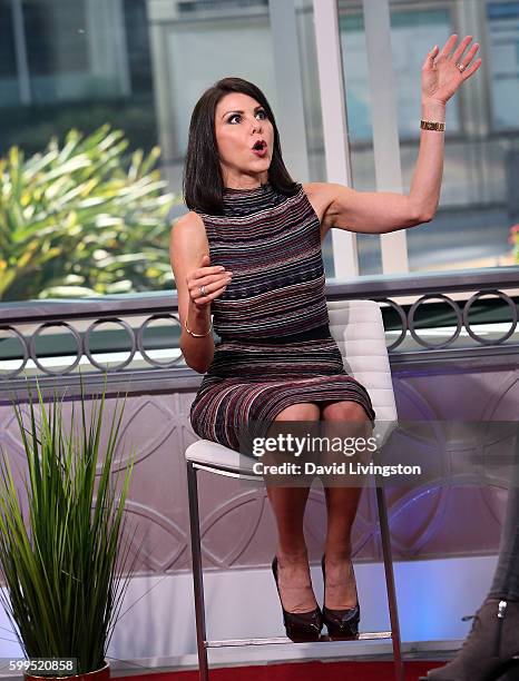 Personality Heather Dubrow visits Hollywood Today Live at W Hollywood on September 1, 2016 in Hollywood, California.