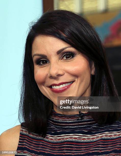 Personality Heather Dubrow visits Hollywood Today Live at W Hollywood on September 1, 2016 in Hollywood, California.