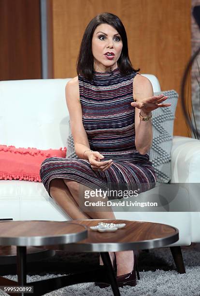 Personality Heather Dubrow visits Hollywood Today Live at W Hollywood on September 1, 2016 in Hollywood, California.