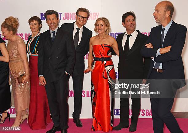 Sharon Maguire, Celia Imrie, Patrick Dempsey, Colin Firth, Sally Phillips, James Callis and Eric Fellner attend the World Premiere of "Bridget...