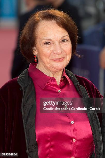 Actress Francoise Arnoul attends the "In Dubious Battle" Premiere during the 42nd Deauville American Film Festival on September 5, 2016 in Deauville,...