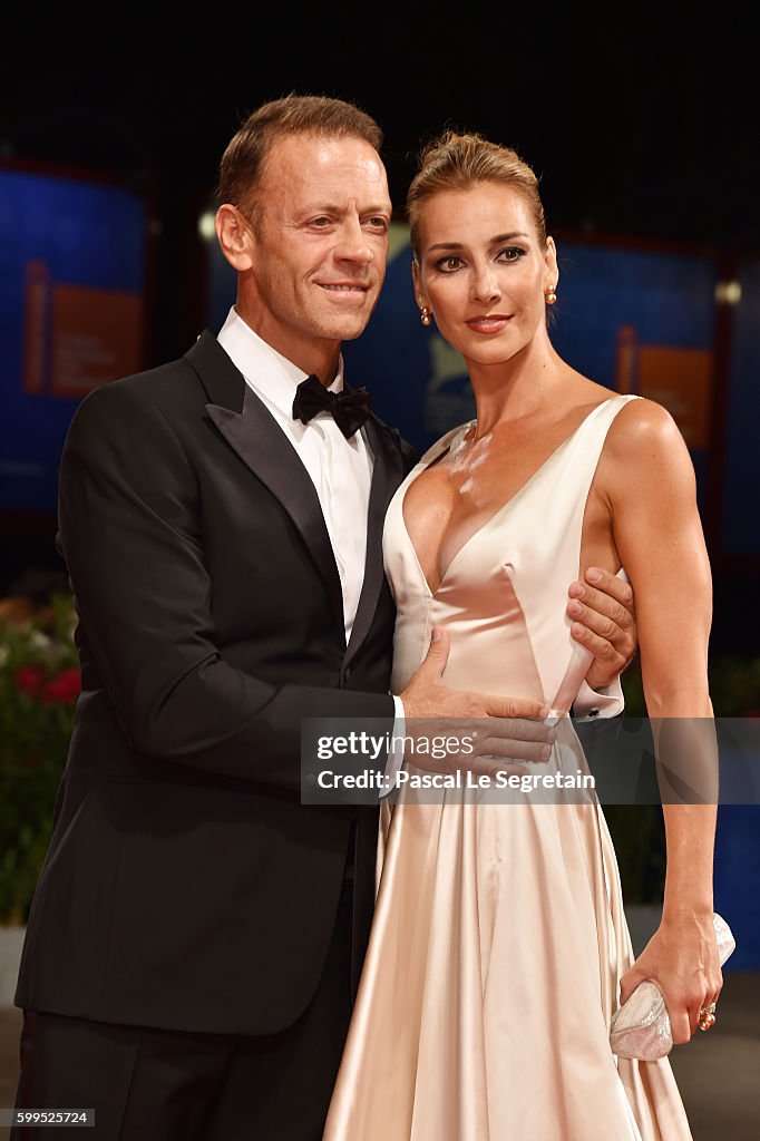 Rosa Roccaro Rocco Siffredi and Rosa Caracciolo attend the premiere of 'Rocco ...