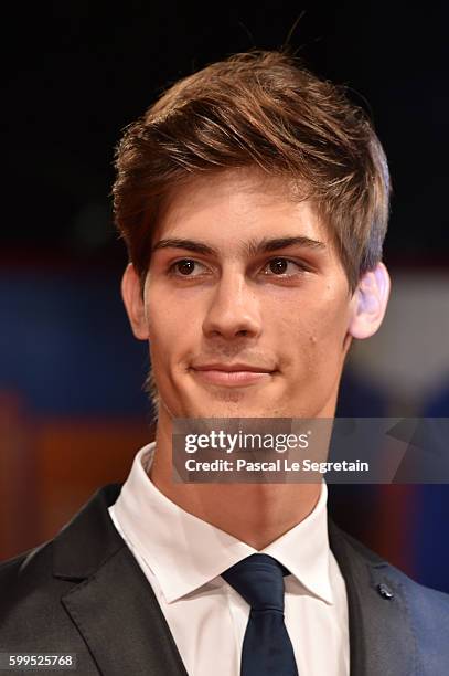 Lorenzo Tano attends the premiere of 'Rocco' during the 73rd Venice Film Festival at Sala Perla on September 5, 2016 in Venice, Italy.