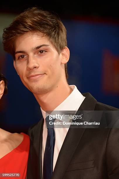 Lorenzo Tano attends the premiere of 'Rocco' during the 73rd Venice Film Festival at Sala Perla on September 5, 2016 in Venice, Italy.