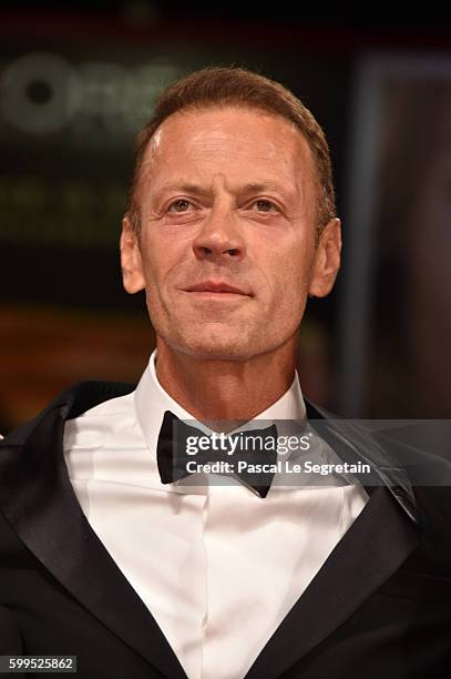 Rocco Siffredi attends the premiere of 'Rocco' during the 73rd Venice Film Festival at Sala Perla on September 5, 2016 in Venice, Italy.