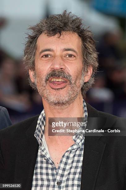 Actor Eric Elmosnino attends the "In Dubious Battle" Premiere during the 42nd Deauville American Film Festival on September 5, 2016 in Deauville,...