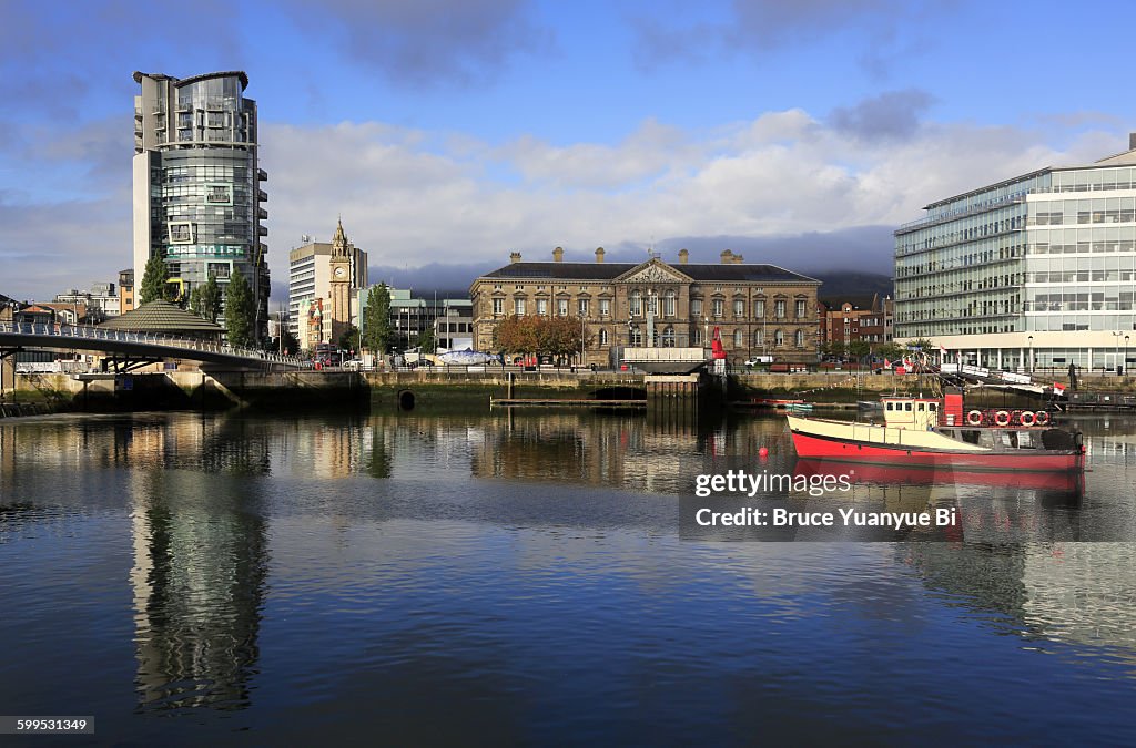 River Lagan with Custom House in the background