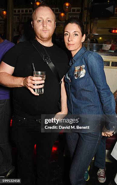 James McCartney and Mary McCartney attend the launch of "Issues", a new album by SSHH in aid of Teenage Cancer Trust, at The Box on September 5, 2016...