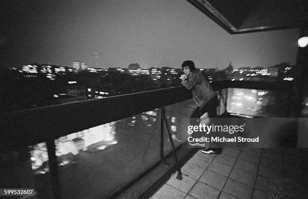 Dave Clark, lead singer of the beat group The Dave Clark Five, at home, UK, 24th November 1967.