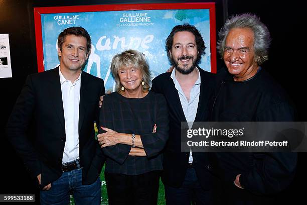 Producer of the movie Albert Koski , his wife Director of the movie Daniele Thompson , actors of the movie Guillaume Canet and Guillaume Gallienne...