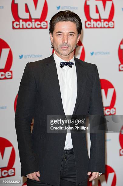 Jake Canuso arrives for the TV Choice Awards at The Dorchester Hotel on September 5, 2016 in London, England.