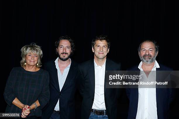 Drector of the movie Daniele Thompson, Actors of the movie Guillaume Gallienne, Guillaume Canet and President of Lagardere Active and CEO of "Europe...