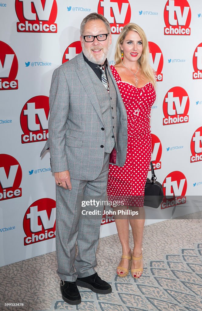 Vic Reeves and wife Nancy Sorrell arrive for the TV Choice Awards at ...