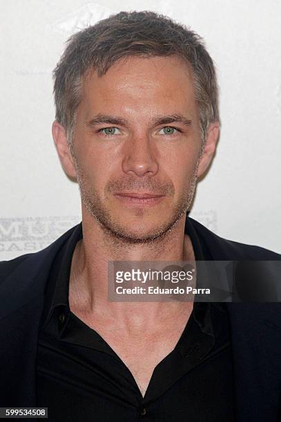 Actor James D'arcy attends the 'Gernika' premiere at Palafox cinema on September 5, 2016 in Madrid, Spain.
