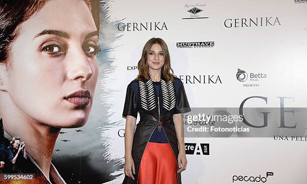 Maria Valverde attends the 'Gernika' premiere at Palafox cinema on September 5, 2016 in Madrid, Spain.