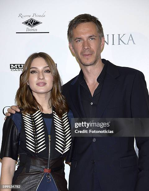 Maria Valverde and James D'Arcy attend the 'Gernika' premiere at Palafox cinema on September 5, 2016 in Madrid, Spain.