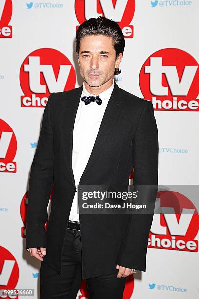 Jake Canuso arrives for the TVChoice Awards at The Dorchester on September 5, 2016 in London, England.