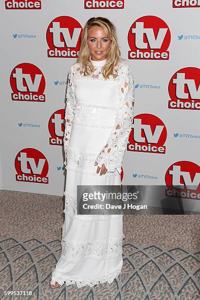 Lydia Bright arrives for the TVChoice Awards at The Dorchester on September 5, 2016 in London, England.